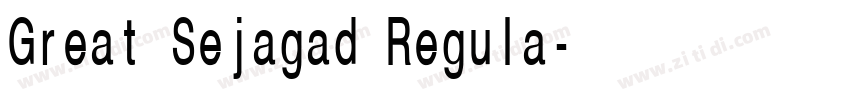 Great Sejagad Regula字体转换 Great Sejagad Regula字体转换